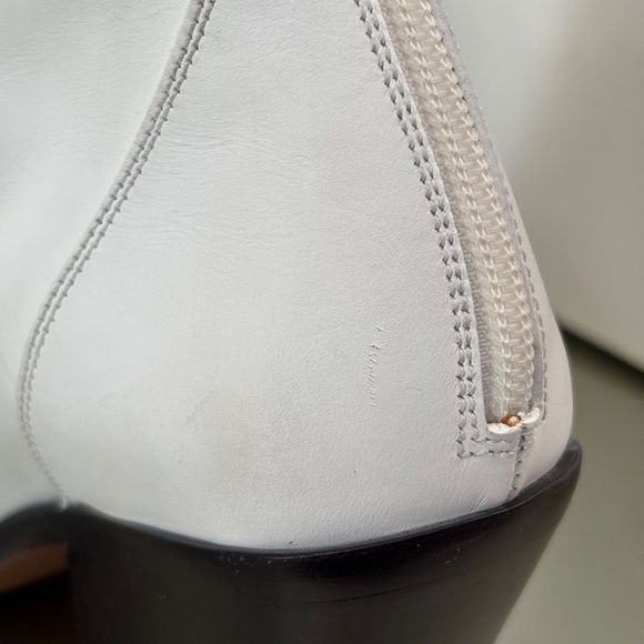 Givenchy Leather Cowboy Boots Color Block Black and White Western Ankle Bootie - Picture 6 of 14